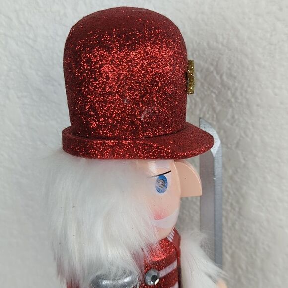 14" Wooden Nutcracker Glittering Soldier Santa Claus! Price Firm! - Picture 7 of 15